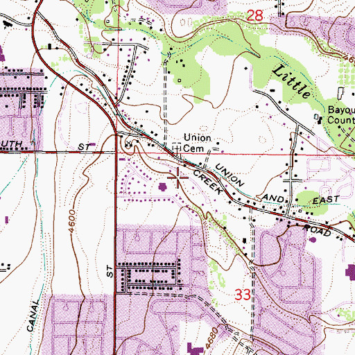 Topographic Map of Riveroaks, UT