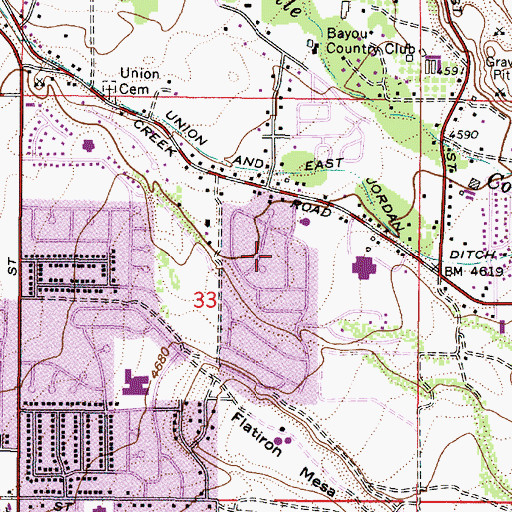 Topographic Map of Rondelle, UT