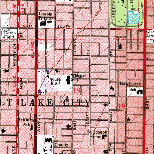 Topographic Map of Waterloo Addition, UT