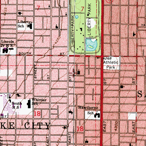 Topographic Map of Watkins Addition, UT