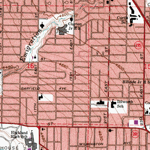 Topographic Map of Wilson, UT