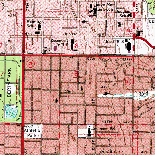 Topographic Map of Woodbury, UT