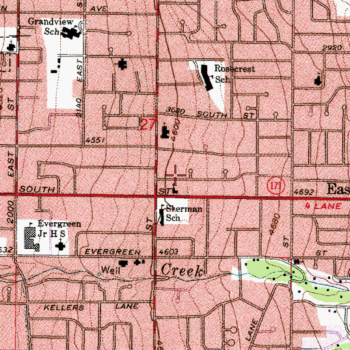 Topographic Map of Young Haven Circle, UT