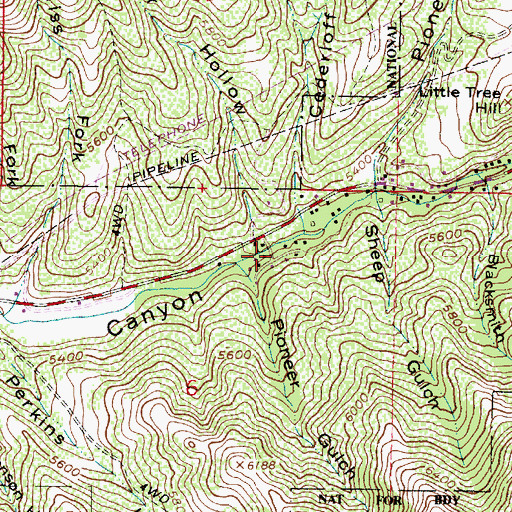 Topographic Map of Spring Glen, UT
