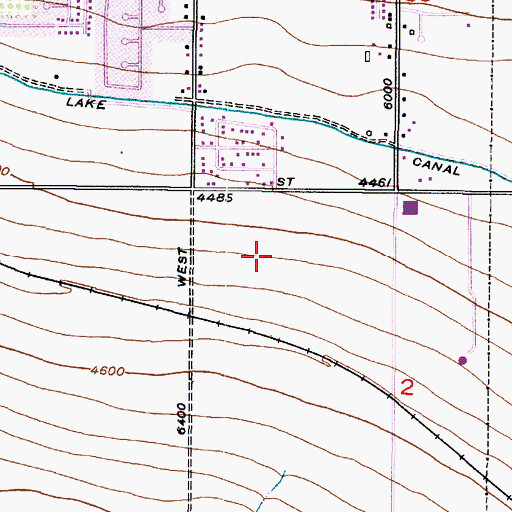 Topographic Map of Apollo Hills, UT