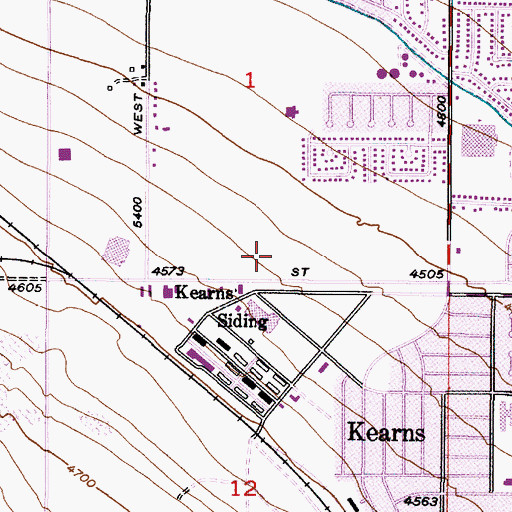Topographic Map of Hunter Stake, UT