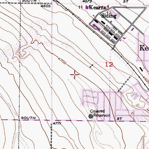 Topographic Map of Mountain Men Estates, UT