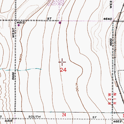 Topographic Map of Oquirrh Shadows, UT