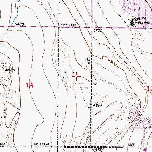 Topographic Map of Suncrest, UT