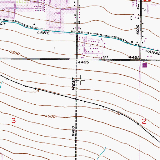 Topographic Map of Williamsburg Estates, UT