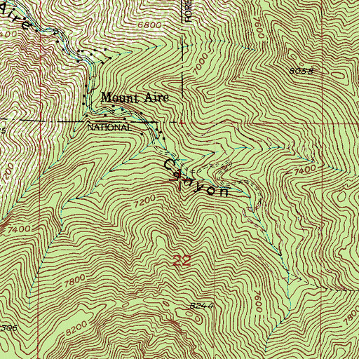 Topographic Map of Merrywood, UT