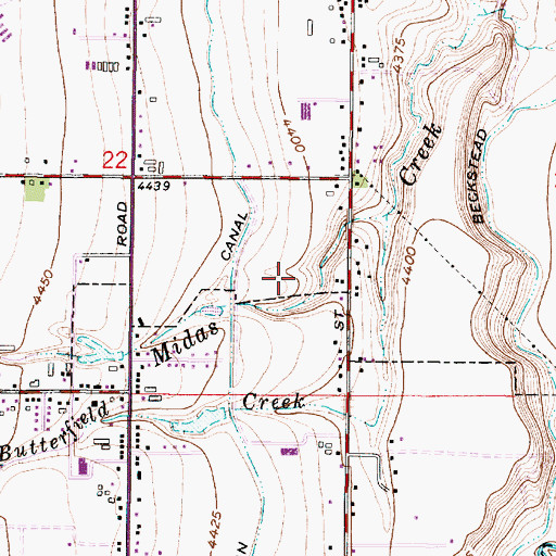 Topographic Map of Jordan Hills Estates, UT