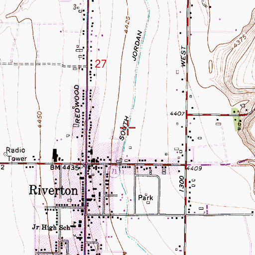 Topographic Map of Edgewood, UT