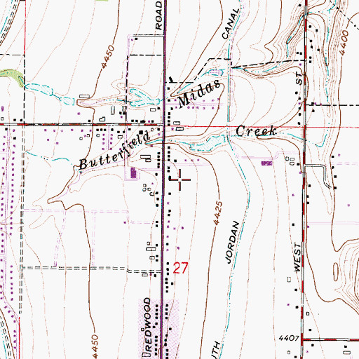 Topographic Map of Meadow Manor, UT