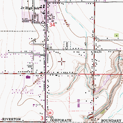 Topographic Map of Scheel Estates, UT