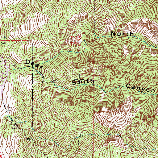 Topographic Map of Charmar, UT