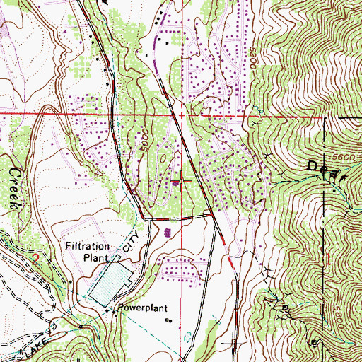 Topographic Map of Sutton, UT