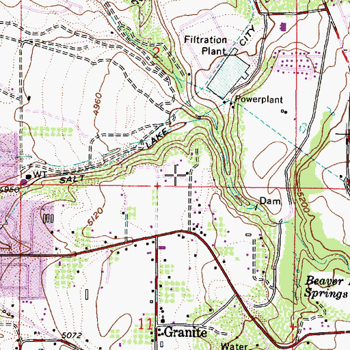 Topographic Map of Altawood, UT