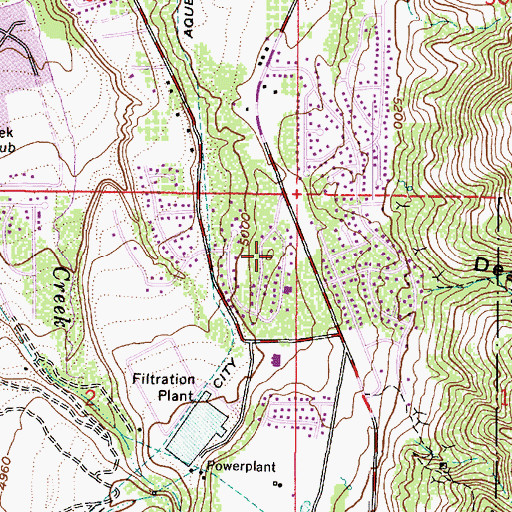 Topographic Map of Russell Park, UT