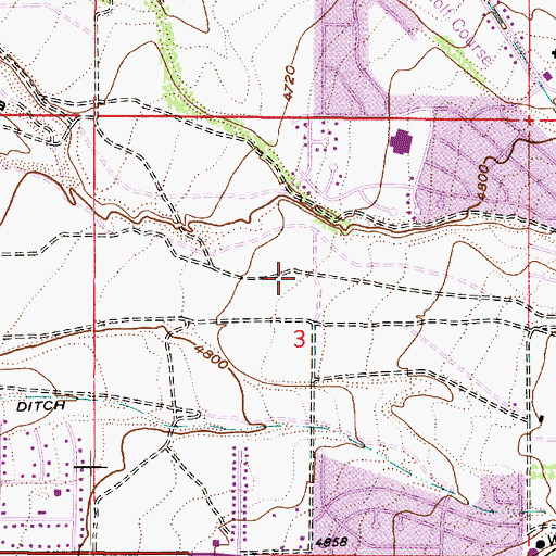 Topographic Map of Summer Crest, UT