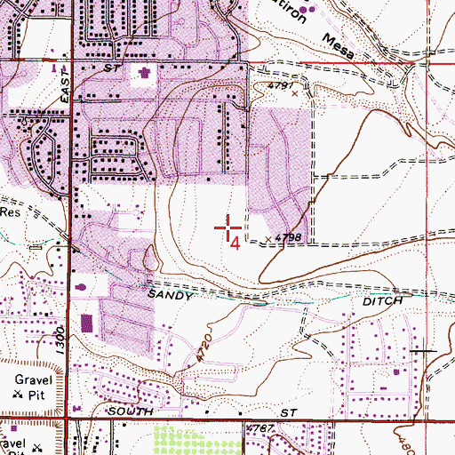 Topographic Map of Banner Hill Estates, UT