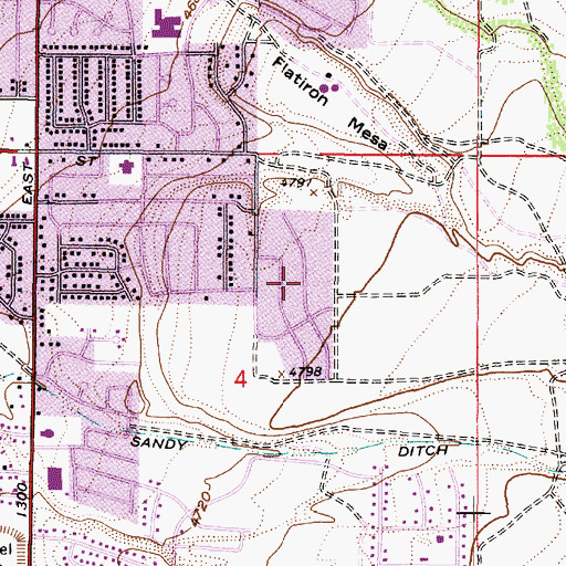 Topographic Map of Cameo Park, UT
