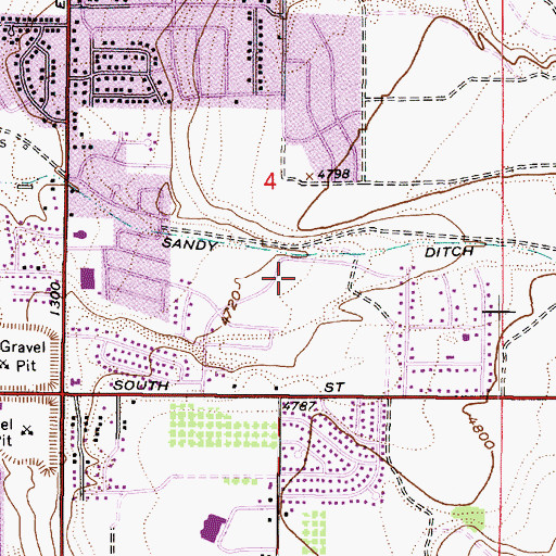 Topographic Map of Canyon View Estates, UT
