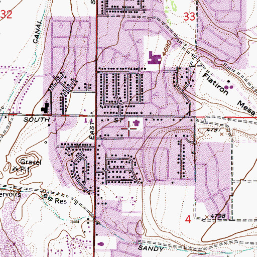 Topographic Map of Suburban View, UT