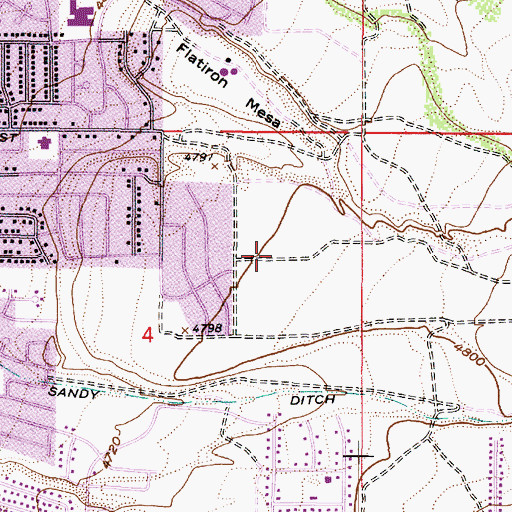 Topographic Map of Summer Meadows, UT
