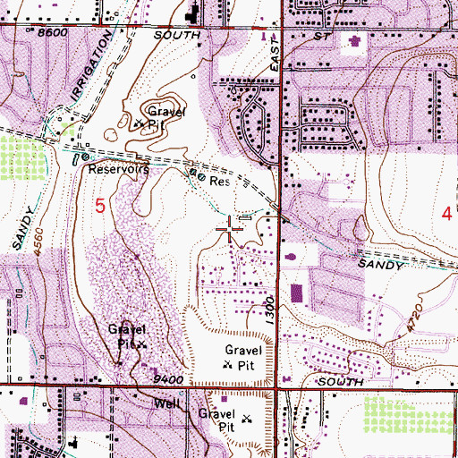 Topographic Map of Hummingbird, UT