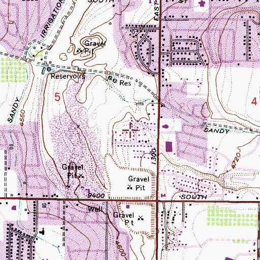 Topographic Map of Quail Point, UT