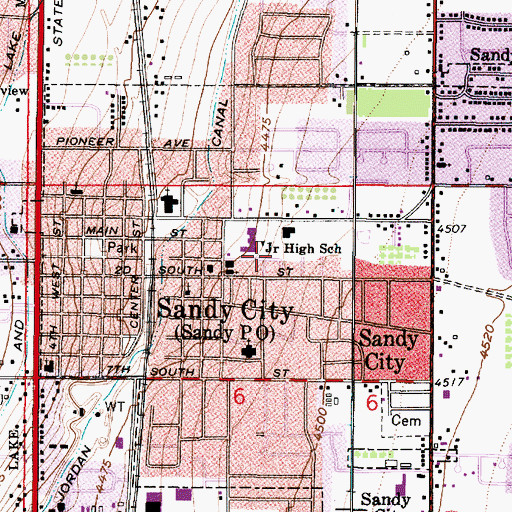 Topographic Map of Flagstaff Addition, UT