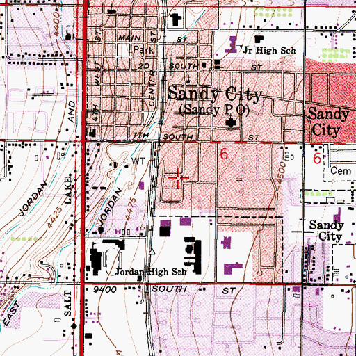 Topographic Map of Greenwood Park, UT