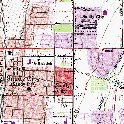 Topographic Map of Kenwood Villa, UT