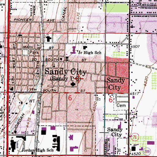 Topographic Map of Laurel Estates, UT