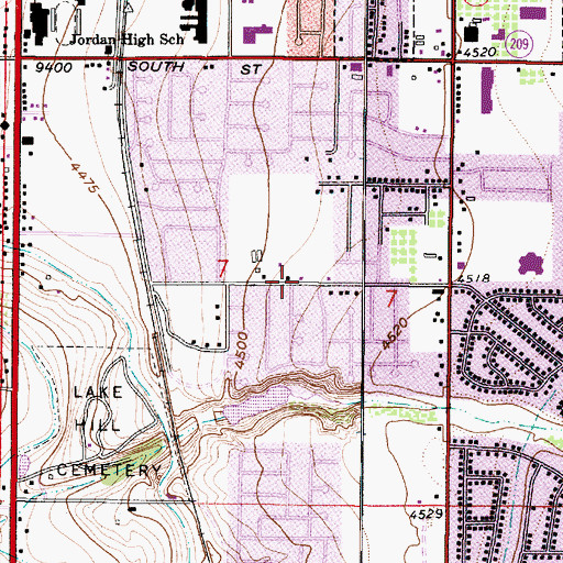 Topographic Map of Blue Star Meadows, UT