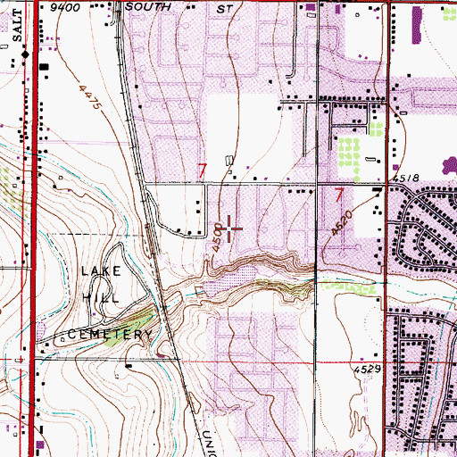Topographic Map of Torry Pines, UT
