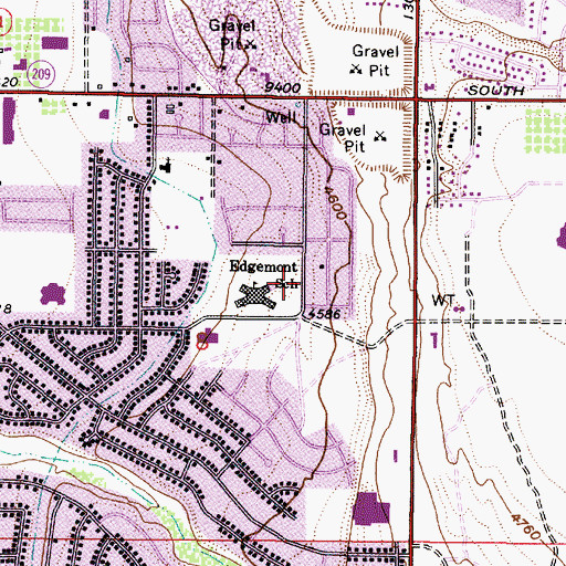 Topographic Map of Edgemont, UT