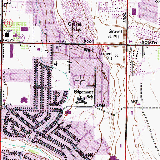 Topographic Map of Sleepy Hollow Lane, UT
