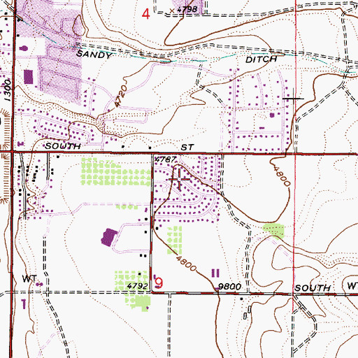 Topographic Map of Ski Haven Estates, UT