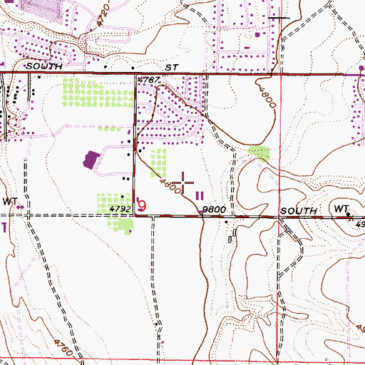 Topographic Map of Whisperwood, UT