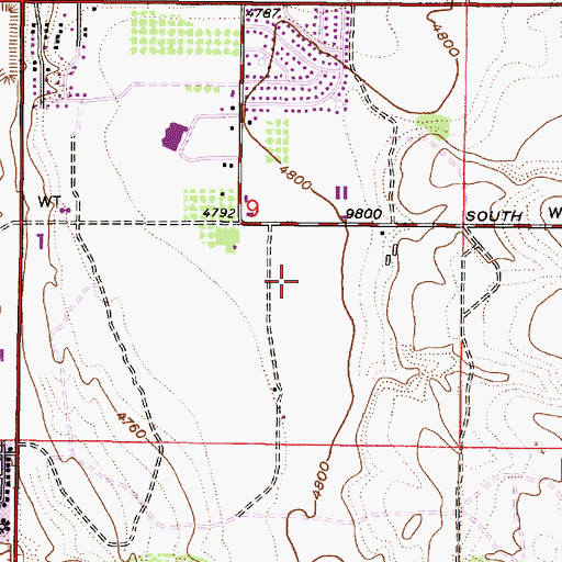 Topographic Map of Wildflower, UT