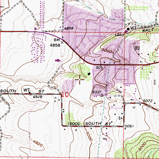 Topographic Map of Eastwood, UT