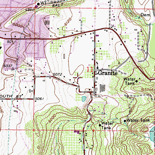 Topographic Map of Glacier Mesa, UT