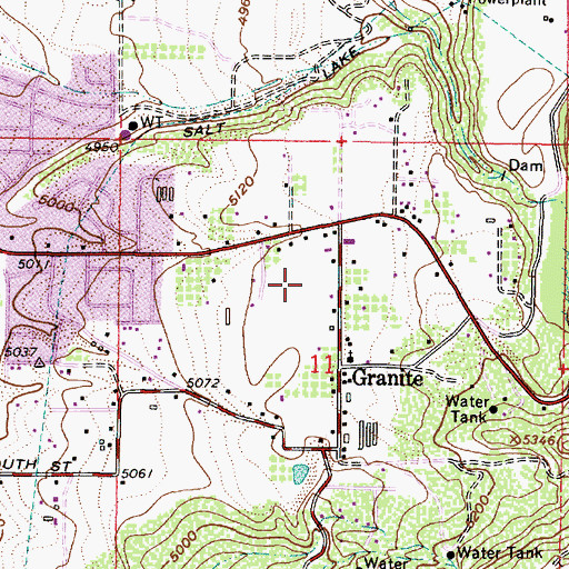 Topographic Map of Majestic View, UT