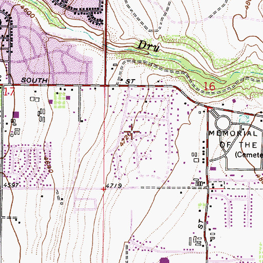 Topographic Map of Bell Canyon Acres, UT