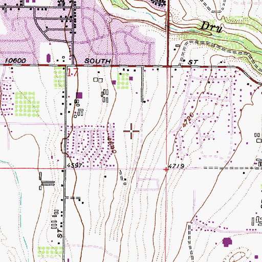 Topographic Map of Edenbrook Estates, UT