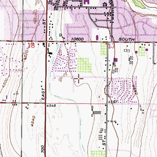 Topographic Map of Silver Sage, UT