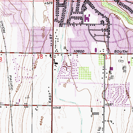 Topographic Map of Southern Charm, UT