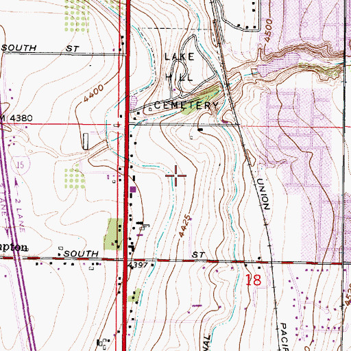 Topographic Map of Little Willow Estates, UT